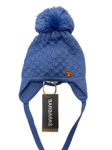 Czapka Niebieska Barbaras Pompon WX23 44/46 