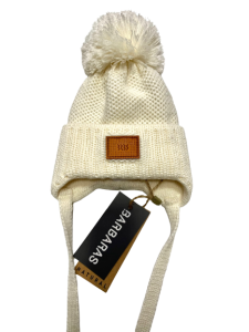 Czapka Ecru Barbaras Pompon WX17 36/38