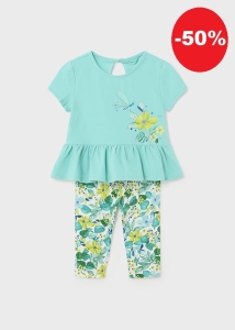 Mayoral Komplet Kwiaty 1734 Agat -rozm 80