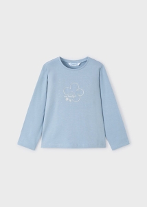 Mayoral Bluzka d/r Basic Cute 0178 Błękitna -rozm 104,110,128