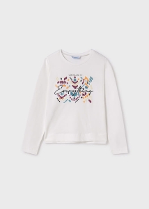 Mayoral Bluzka d/r Plamki 7015 Kremowa Malwa -rozm 140/146