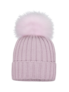 Barbaras Czapka Zimowa 48-50 Na Podszewce Pudrowy Róż WB75