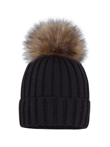 Barbaras Czapka Zimowa 48-50 Na Podszewce Czarna WB75