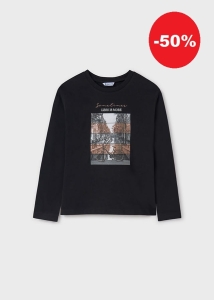 Mayoral Bluzka d/r Zdjęcie 7009 Czarna -rozm 140/146