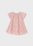 Mayoral Sukienka Haft Kwiaty 1982 Różowa - rozm 80,92,98