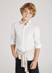 Mayoral Koszula d/r Wizytowa Prążek 6140 Biała -rozm 140/146