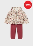Mayoral Dres Komplet Zwierzątka 2824 Czerwony - rozm 92,98