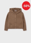 Mayoral Sweter Rozpinany z Kapturem 7313 Cynamonowy -rozm 140/146
