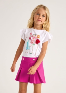 Mayoral Spodnie Szorty 3201 Magenta - rozm 140