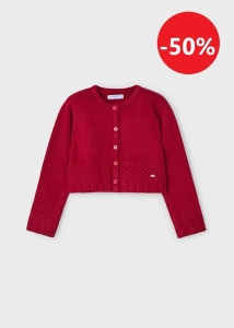Mayoral Sweter Rozpinany 4361 Czerwony Wiśniowy -rozm 92,104,134