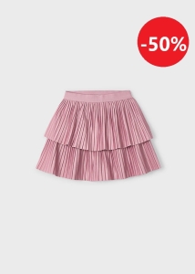 Mayoral Spódnica Galowa Plisa 4904 Różowa - rozm 116
