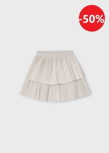 Mayoral Spódnica Galowa Plisa 4904 Alpaka Perłowa - rozm 110