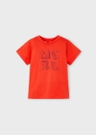 Mayoral Koszulka k/r Basic MYRL 0170 Czerwony - rozm 122
