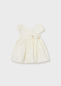 Mayoral Sukienka Kwiatuszki Haft Tiul 1985 Kremowa - rozm 68,86,92,98