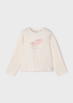 Mayoral Bluzka d/r Basic Kwiat 0178 (25) Macchiato -rozm 104-116,128,134