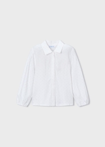 Mayoral Koszula w Groszki 4133 Śmietankowa - rozm 104,110