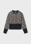 Mayoral Bluza Sweter Cętki Panterka 7310 Czarny - rozm 157