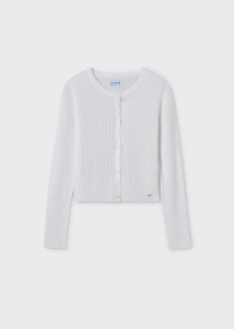 Mayoral Sweter Rozpinany 6350 Kremowy - rozm 140