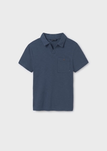 Mayoral Koszulka Polo k/r Polówka Trykotowa 6152 Niebieska-rozm 140,152