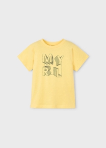 Mayoral Koszulka k/r Basic MYRL 0170 Żółty - rozm 110,116