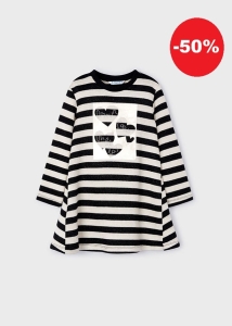 Mayoral Sukienka Paski 4929 Czarna -rozm 104,116,128,134