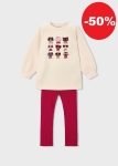 Mayoral Komplet Koty 4722 Czerwony -rozm 110