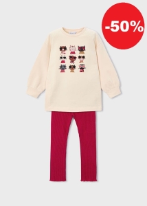 Mayoral Komplet Koty 4722 Czerwony -rozm 110