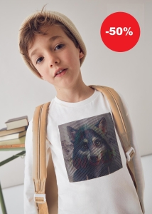 Mayoral Bluzka Wilk Soczewka 4081 Kremowa - rozm 104