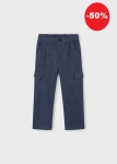 Mayoral Spodnie Cargo Kratka 4570 Granatowe -rozm 104