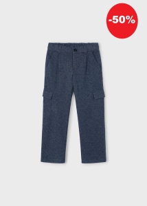 Mayoral Spodnie Cargo Kratka 4570 Granatowe -rozm 104