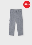 Mayoral Spodnie Cargo Kratka 4570 Szare -rozm 104