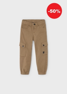 Mayoral Spodnie Jeans Cargo Bojówki 4557 Karmelowy -rozm 104