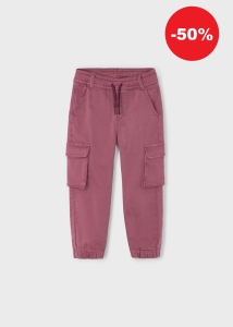Mayoral Spodnie Serża Cargo Jogger 4567 Bakłażan -rozm 104