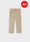 Mayoral Spodnie Sztruks Cargo 4564 Brązowe -rozm 104
