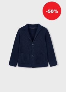 Mayoral Sweter Trykot Marynarka 4412 Granatowy -rozm 104