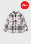 Mayoral Koszula Krata z Podszewką 4123 Szara -rozm 104