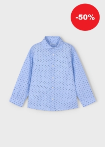 Mayoral Koszula ze Wzorem 4129 Błękitna -rozm 104