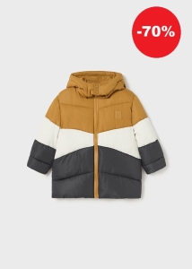 Mayoral Kurtka Zimowa Pasy 2437 Orzechowy - rozm 80