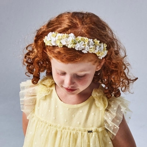 Mayoral Opaska Kwiaty lato 2021 Żółta 10069