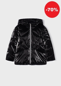 Mayoral Kurtka Zimowa Metalizowana 4410 Czarna -rozm 110,116