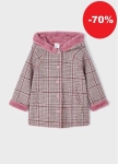 Mayoral Kurtka Płaszcz z Futerkiem 4408 Orchidea- rozm 104