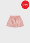 Mayoral Spódnica Plisa Zamsz 4903 Różowa Nude- rozm 104,122