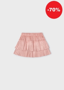 Mayoral Spódnica Plisa Zamsz 4903 Różowa Nude- rozm 104,122