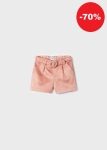 Mayoral Bermudy z Paskiem 4215 Nude -rozm 104,110,122,128