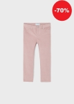 Mayoral Leginsy Spodnie Sztruks Połysk 4503 Różowe Nude -rozm 104