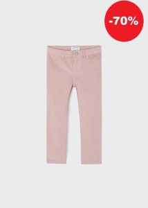 Mayoral Leginsy Spodnie Sztruks Połysk 4503 Różowe Nude -rozm 104