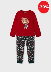 Mayoral Piżama Świąteczna 4779 Czerwona -rozm 116