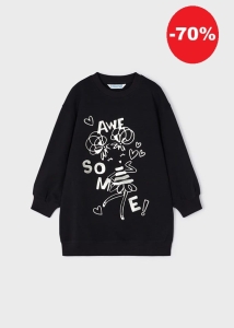 Mayoral Sukienka Dresowa 4931 Czarna -rozm 104