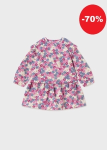 Mayoral Sukienka Kwiatuszki 2994 Piwonia Magenta -rozm 80