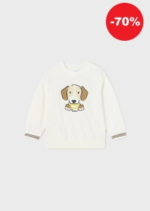 Mayoral Bluza Piesek 1414 Śmietanka - rozm 86